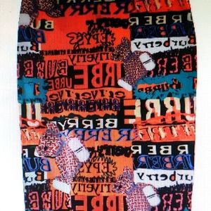 High Waist Graffitti Pencil Skirt